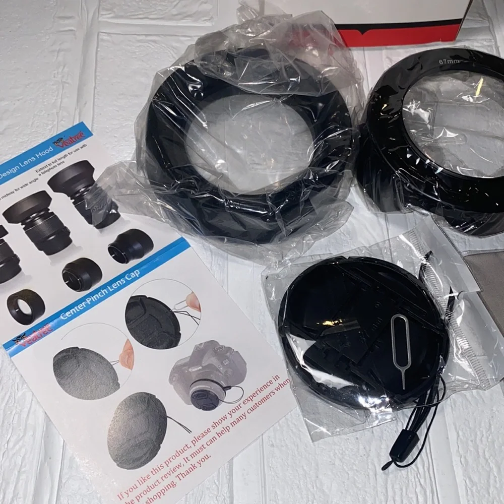 Veatree 67mm Lens Hood Set, Collapsible Rubber Lens Hood-Brand New / Never Use